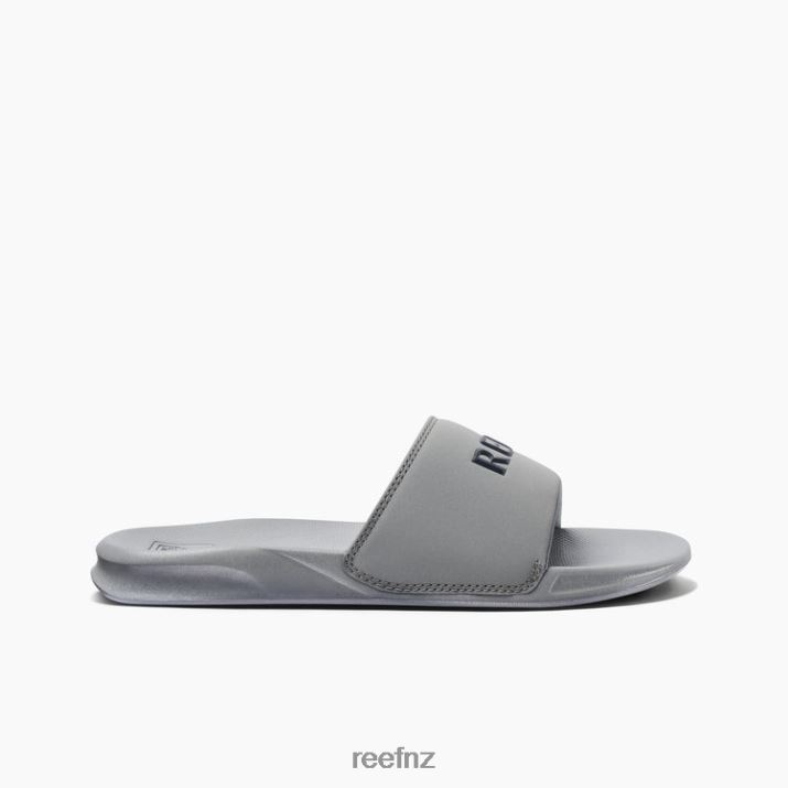 Reef Shoes NZ 62JVZ448 - Reef One Slide Men Grey/Grey Reef