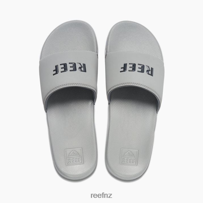 Reef Shoes NZ 62JVZ448 - Reef One Slide Men Grey/Grey Reef