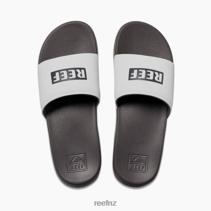 Reef Shoes NZ 62JVZ450 - Reef One Slide Men Reef White/Grey