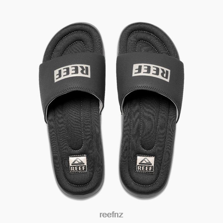 Reef Shoes NZ 62JVZ451 - One Puff Slide Men Grey/White Reef