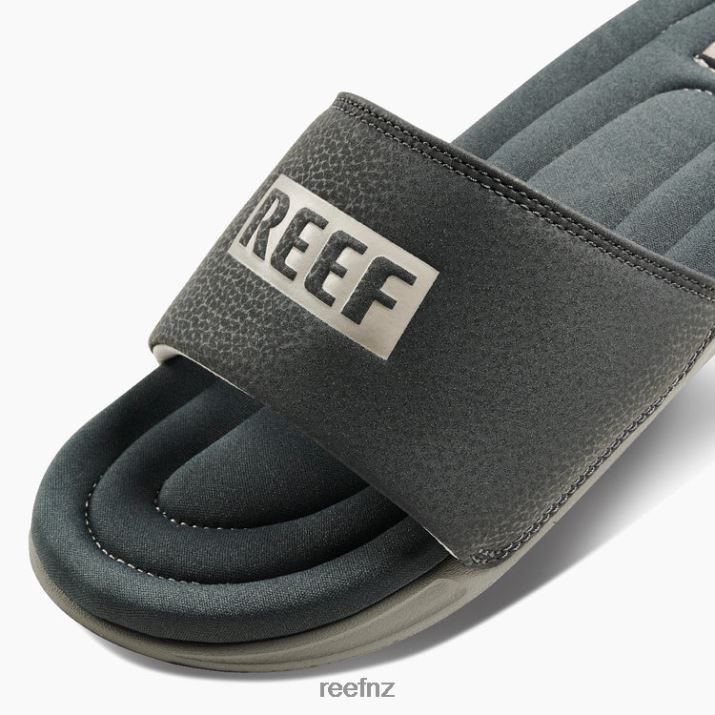 Reef Shoes NZ 62JVZ451 - One Puff Slide Men Grey/White Reef