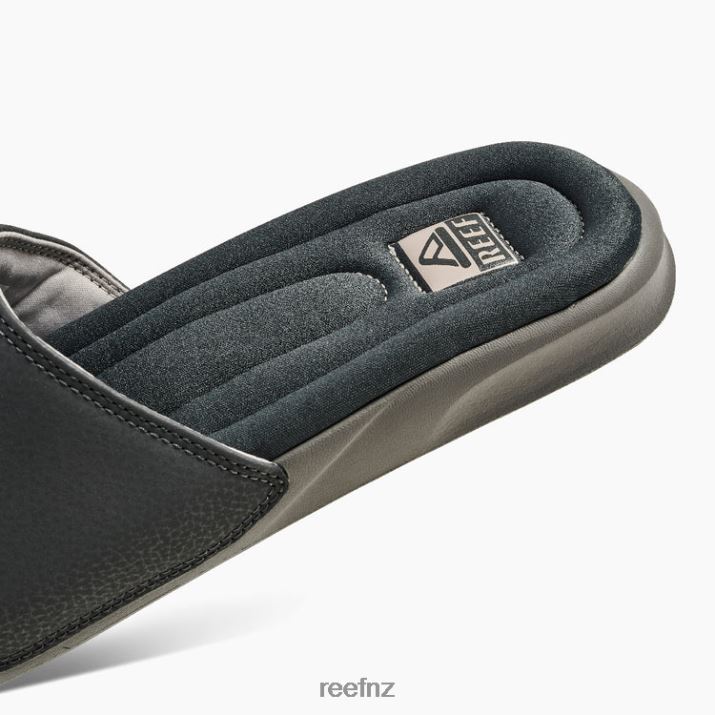 Reef Shoes NZ 62JVZ451 - One Puff Slide Men Grey/White Reef