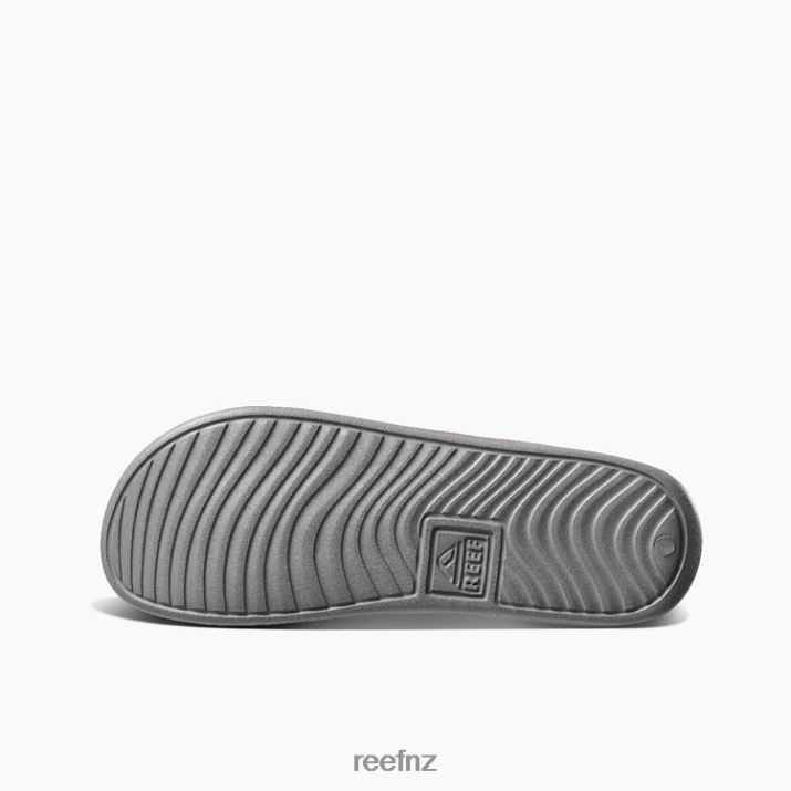 Reef Shoes NZ 62JVZ451 - One Puff Slide Men Grey/White Reef