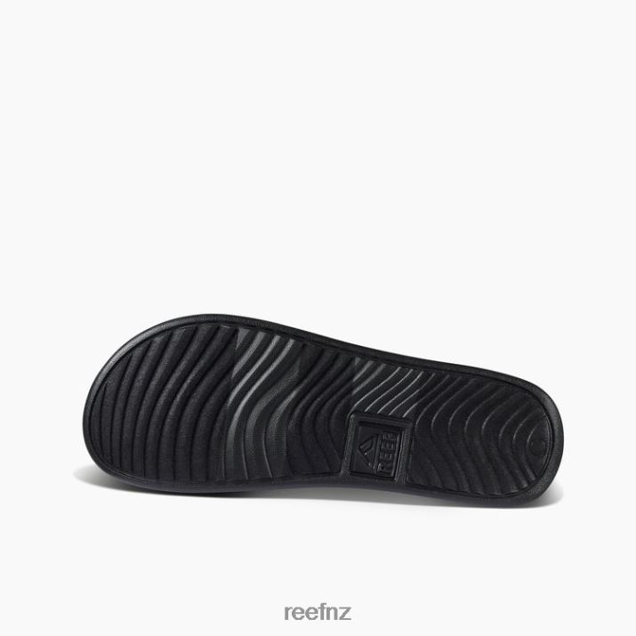 Reef Shoes NZ 62JVZ460 - One Slide Chill Men Black/Grey Reef