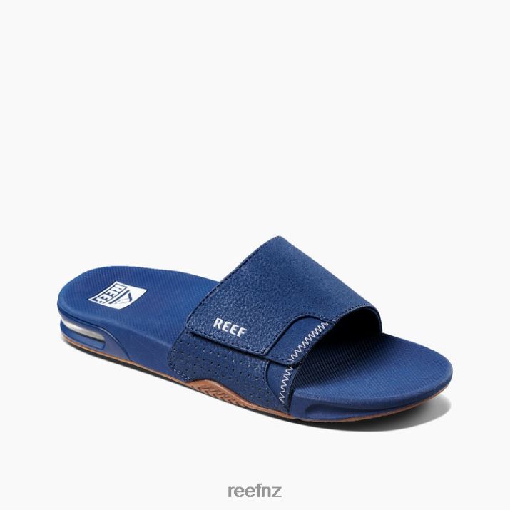 Reef Shoes NZ 62JVZ469 - Fanning Slide Men Navy/Gum Reef