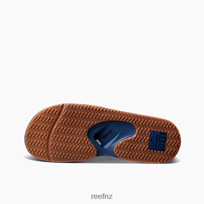 Reef Shoes NZ 62JVZ469 - Fanning Slide Men Navy/Gum Reef