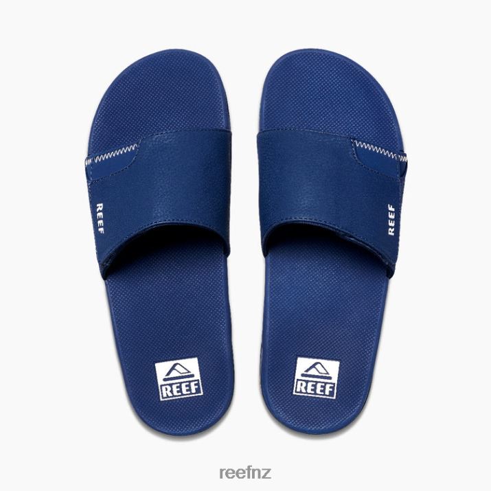 Reef Shoes NZ 62JVZ469 - Fanning Slide Men Navy/Gum Reef