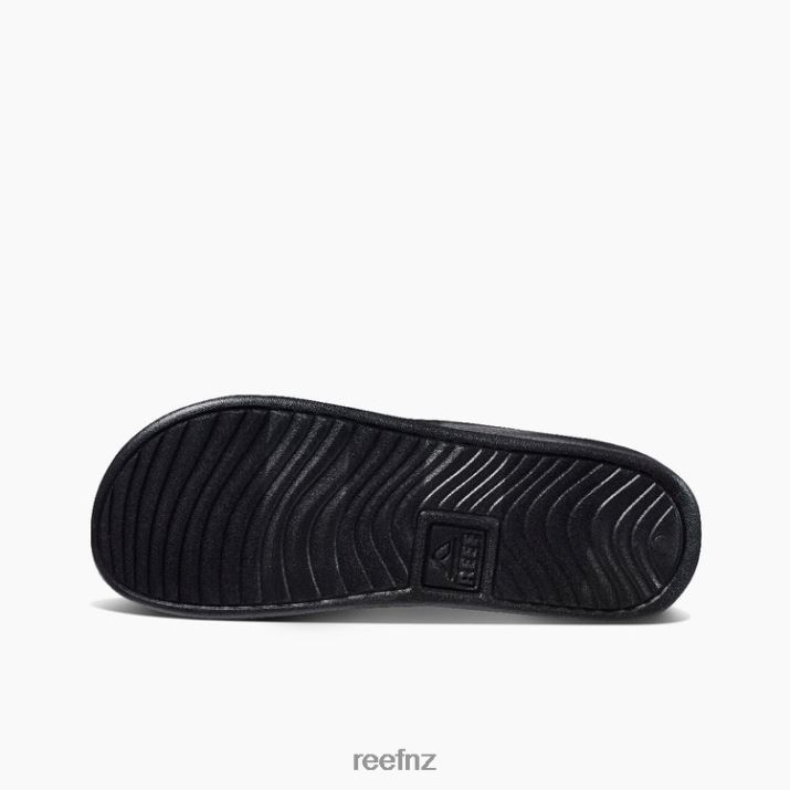 Reef Shoes NZ 62JVZ545 - One Slide Chill Men Black Reef