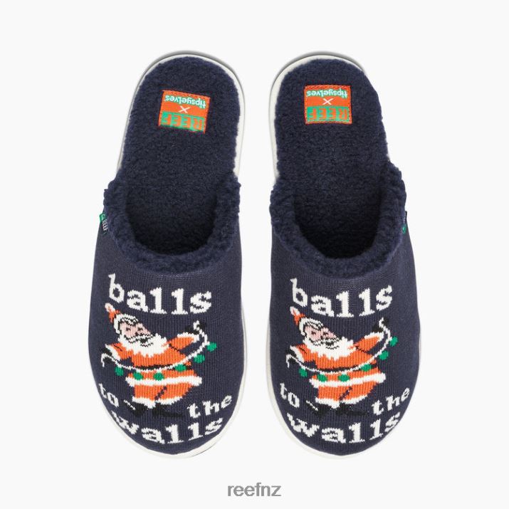 Reef Shoes NZ 62JVZ549 - Reef X Tipsy Elves Slippers Men Balls To The Walls