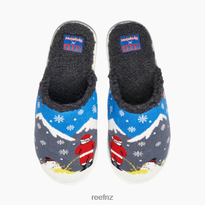 Reef Shoes NZ 62JVZ551 - Reef X Tipsy Elves Slippers Men Melting Snowman