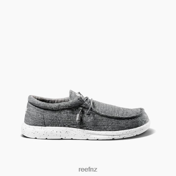 Reef Shoes NZ 62JVZ483 - Cushion Coast Textile Men Charcoal Reef