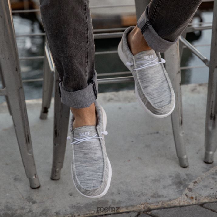 Reef Shoes NZ 62JVZ485 - Cushion Coast Mesh Men Light Grey/White Reef