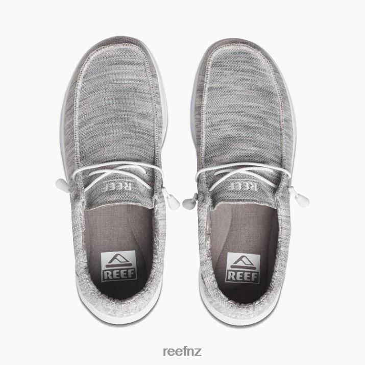 Reef Shoes NZ 62JVZ485 - Cushion Coast Mesh Men Light Grey/White Reef