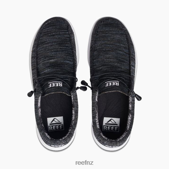 Reef Shoes NZ 62JVZ492 - Cushion Coast Mesh Men Black/Grey/White Reef