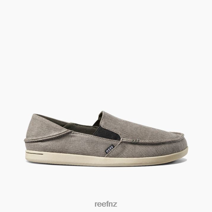 Reef Shoes NZ 62JVZ504 - Cushion Matey Washed Canvas Men Cobblestone Reef