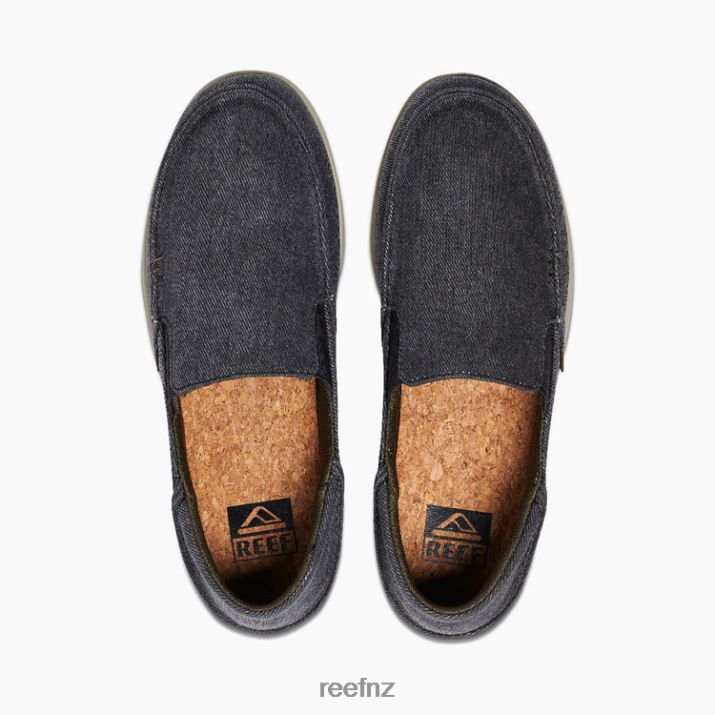Reef Shoes NZ 62JVZ508 - Cushion Matey Washed Canvas Men Lava Rock Reef
