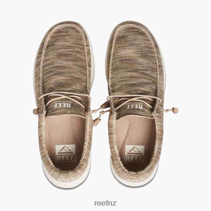 Reef Shoes NZ 62JVZ510 - Cushion Coast Mesh Men Tan/Bone Reef