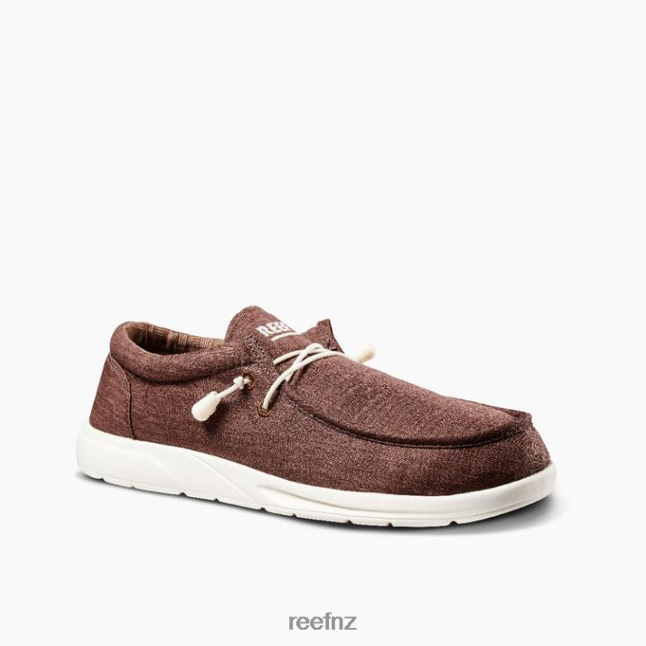 Reef Shoes NZ 62JVZ525 - Cushion Coast Textile Men Brown Reef