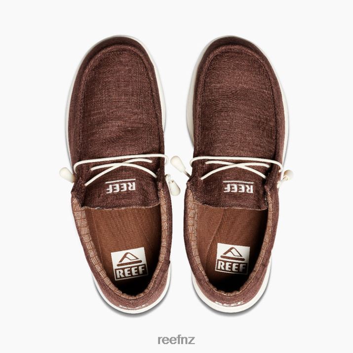 Reef Shoes NZ 62JVZ525 - Cushion Coast Textile Men Brown Reef