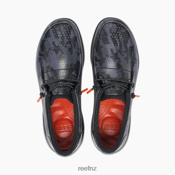Reef Shoes NZ 62JVZ526 - Water Coast Prints Men Black Camo Reef