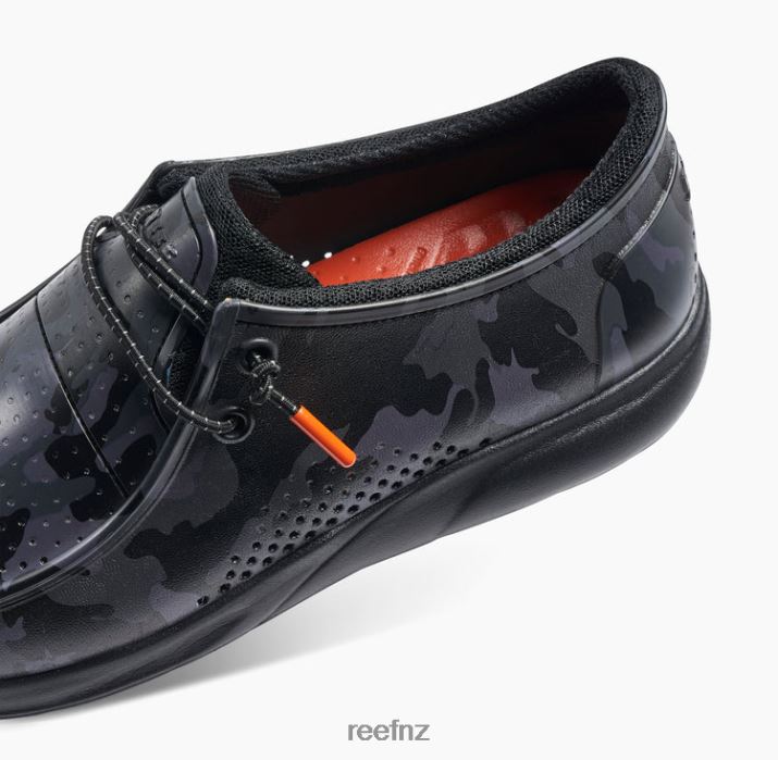 Reef Shoes NZ 62JVZ526 - Water Coast Prints Men Black Camo Reef