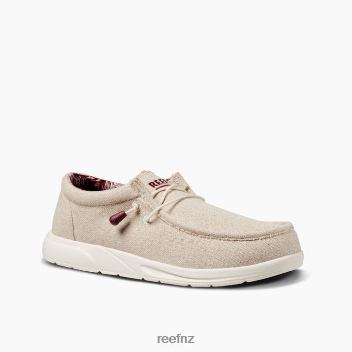 Reef Shoes NZ 62JVZ531 - Cushion Coast Textile Men Tan Jute Reef