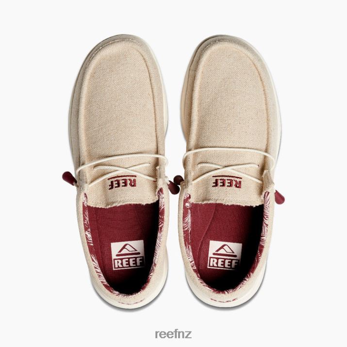 Reef Shoes NZ 62JVZ531 - Cushion Coast Textile Men Tan Jute Reef