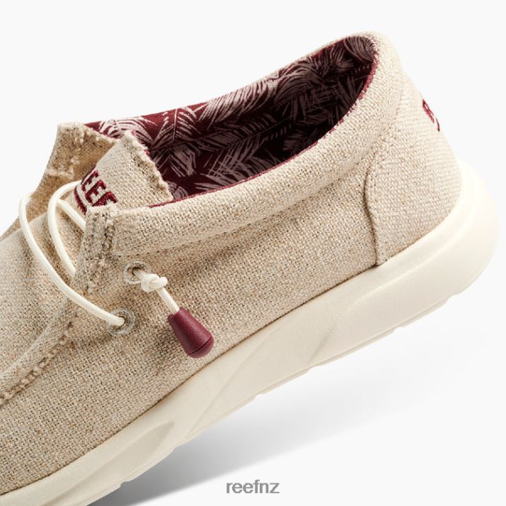 Reef Shoes NZ 62JVZ531 - Cushion Coast Textile Men Tan Jute Reef