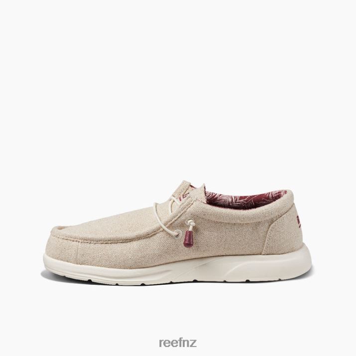 Reef Shoes NZ 62JVZ531 - Cushion Coast Textile Men Tan Jute Reef