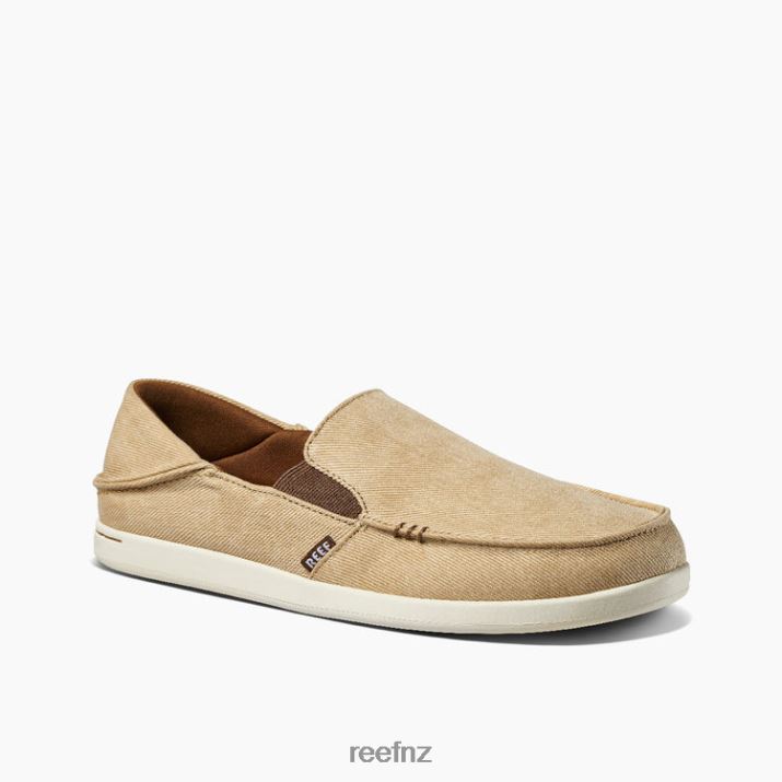 Reef Shoes NZ 62JVZ544 - Cushion Matey Washed Canvas Men Sandstone Reef