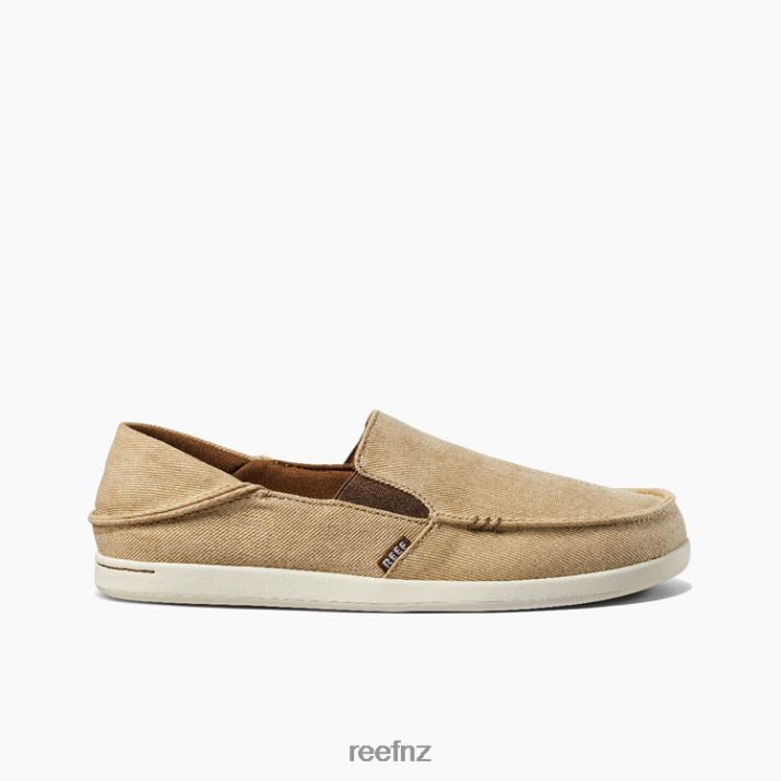 Reef Shoes NZ 62JVZ544 - Cushion Matey Washed Canvas Men Sandstone Reef