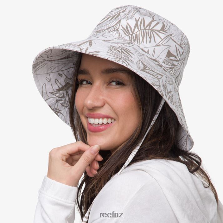 Reef NZ 62JVZ297 - Rudy Printed Bucket Hat Women Mushroom Reef
