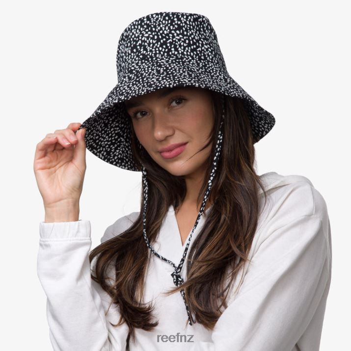 Reef NZ 62JVZ298 - Rudy Printed Bucket Hat Women Abstract Dot Reef