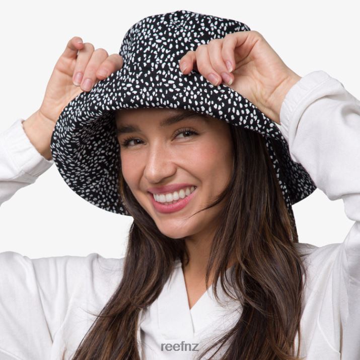 Reef NZ 62JVZ298 - Rudy Printed Bucket Hat Women Abstract Dot Reef