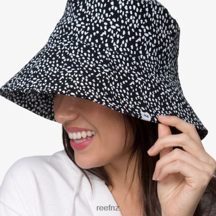 Reef NZ 62JVZ298 - Rudy Printed Bucket Hat Women Abstract Dot Reef