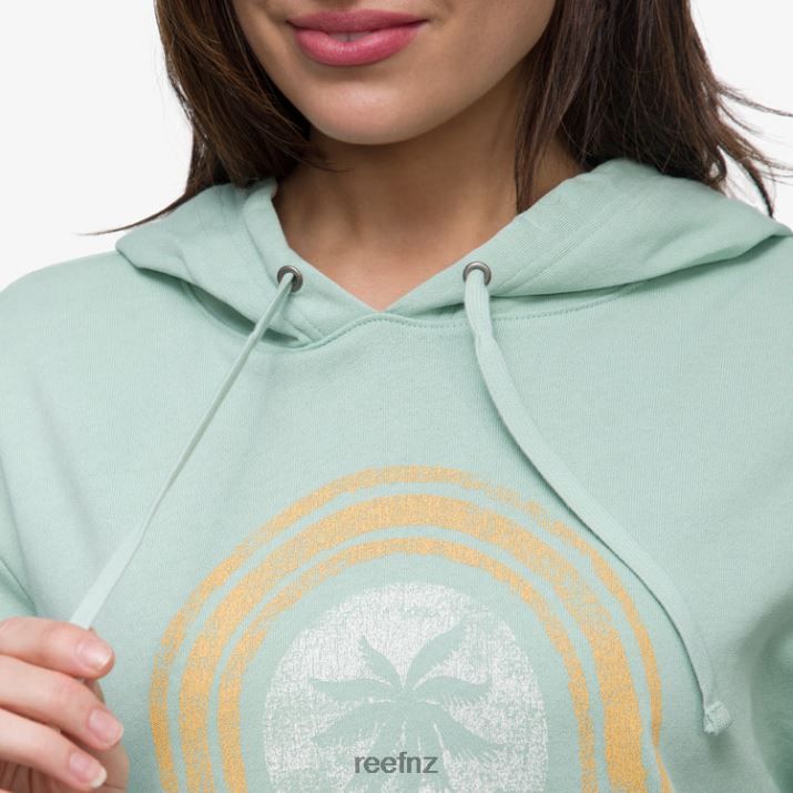 Reef NZ 62JVZ286 - Fountains Pullover Hoodie Women Still Green Reef