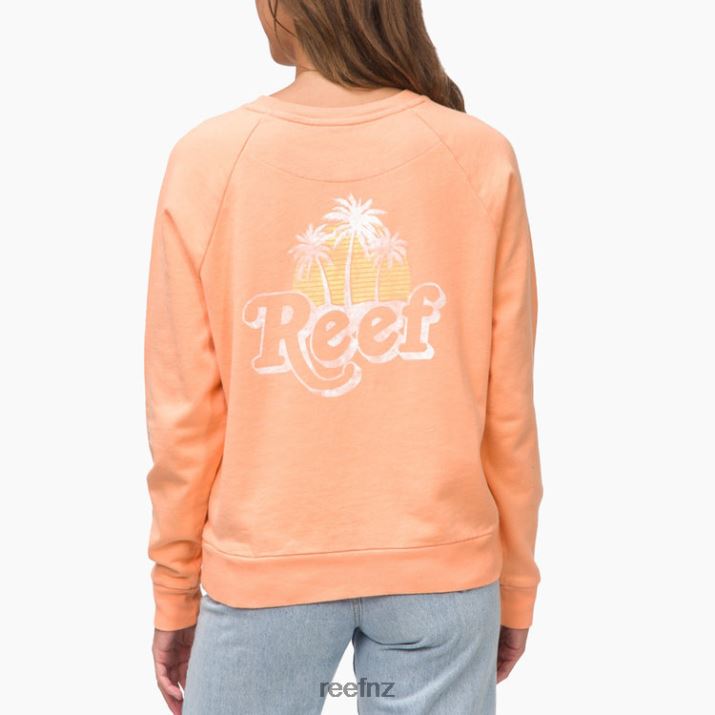 Reef NZ 62JVZ289 - Florence Pullover Crewneck Women Coral Reef