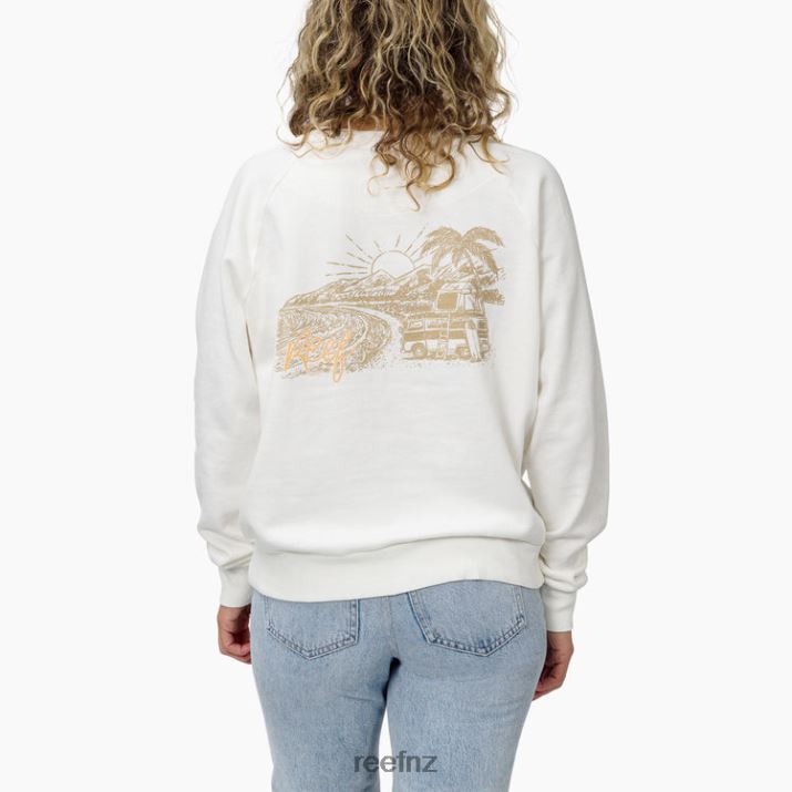 Reef NZ 62JVZ290 - Wild Pullover Crewneck Women Marshmallow Reef
