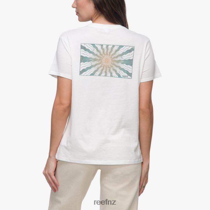 Reef NZ 62JVZ265 - Ayesunrays Short Sleeve Tee Women Bright White Reef