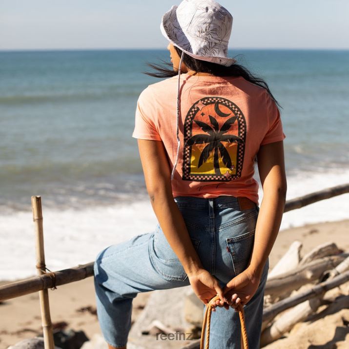 Reef NZ 62JVZ266 - Framed Short Sleeve Tee Women Desert Flower Reef