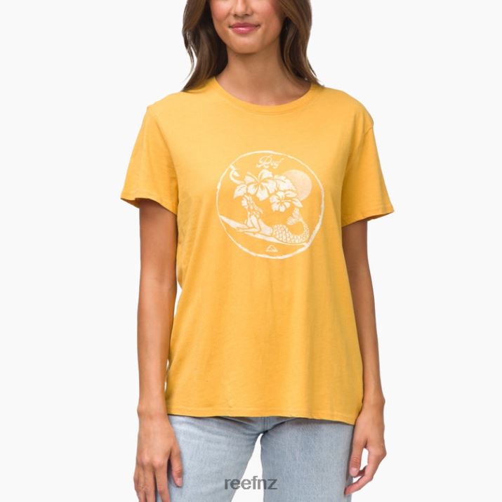 Reef NZ 62JVZ267 - Tony Short Sleeve Tee Women Honey Gold Reef