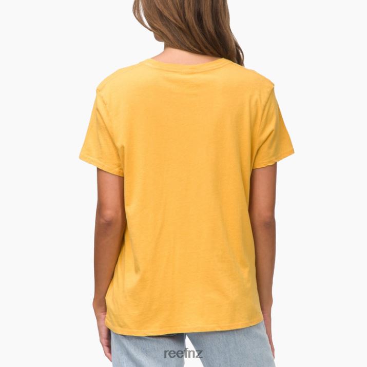 Reef NZ 62JVZ267 - Tony Short Sleeve Tee Women Honey Gold Reef