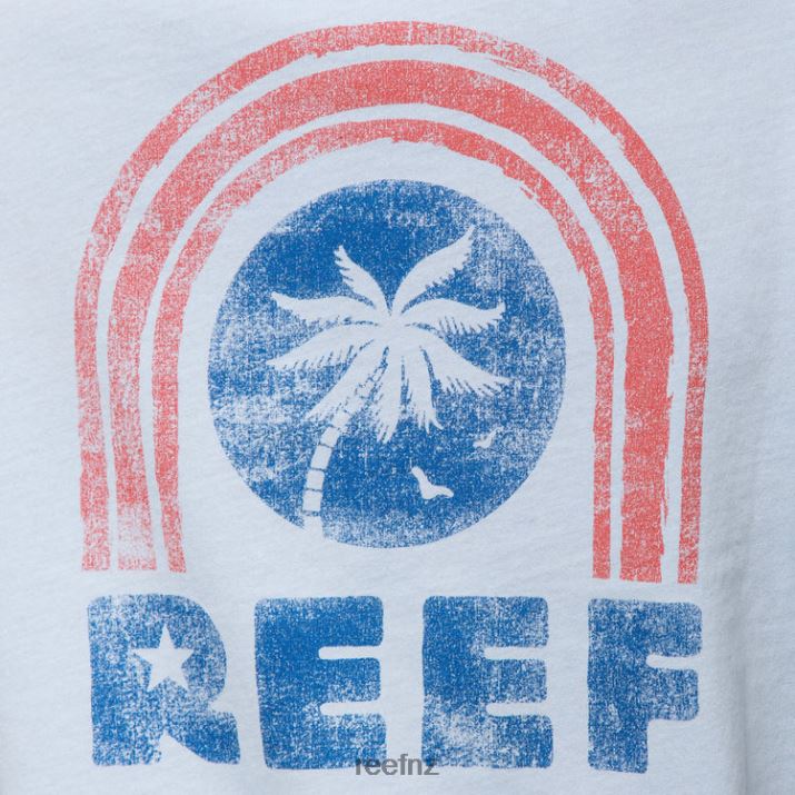 Reef NZ 62JVZ269 - Fountains Short Sleeve Crop Tee Women Skyway Reef