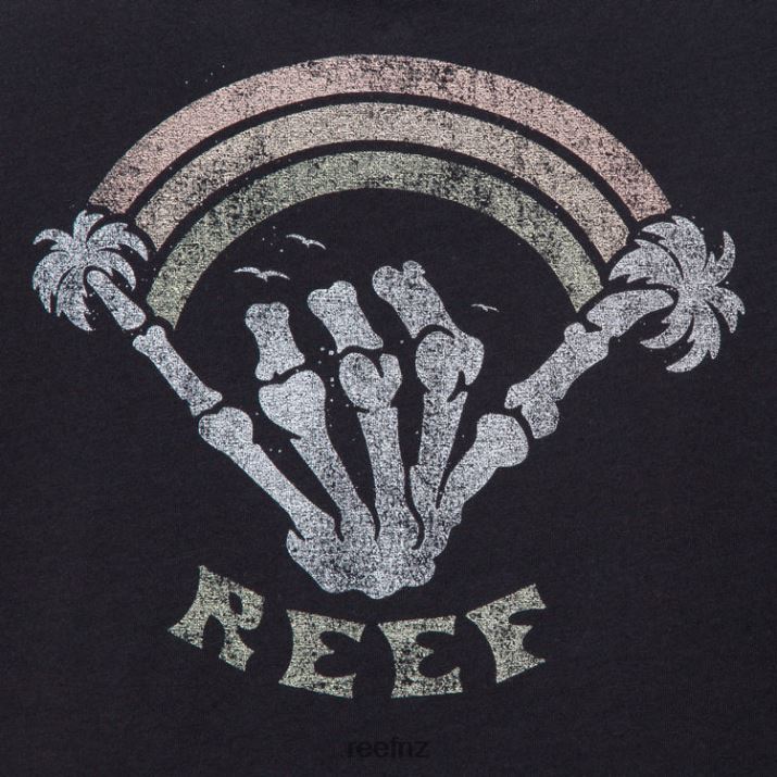 Reef NZ 62JVZ270 - Somewhere Short Sleeve Crop Tee Women Caviar Reef