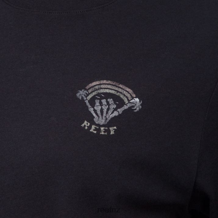 Reef NZ 62JVZ270 - Somewhere Short Sleeve Crop Tee Women Caviar Reef