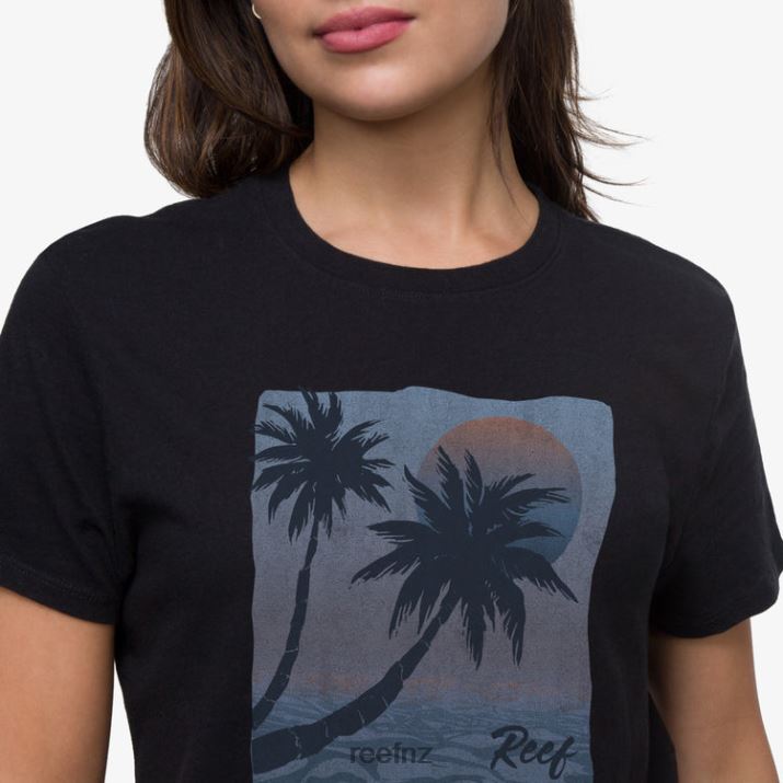 Reef NZ 62JVZ271 - Sun Setters Short Sleeve Tee Women Caviar Reef