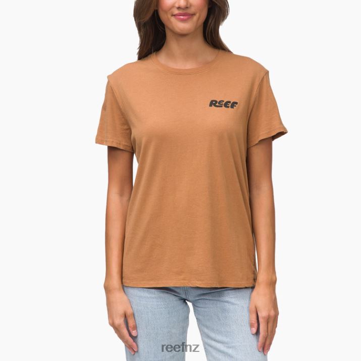 Reef NZ 62JVZ275 - Vacay Short Sleeve Tee Women Brown Reef