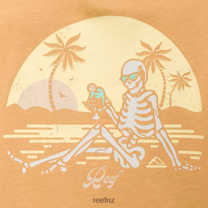 Reef NZ 62JVZ276 - Lounge Short Sleeve Tee Women Honey Yellow Reef