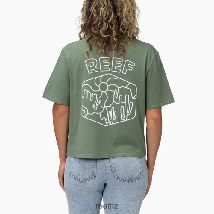 Reef NZ 62JVZ277 - Cacti Short Sleeve Boxy Tee Women Seaspray Reef