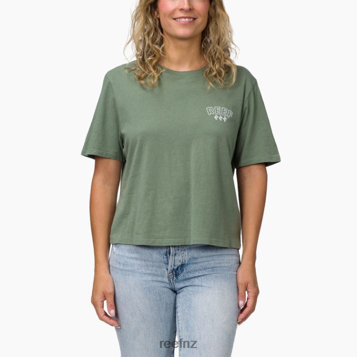 Reef NZ 62JVZ277 - Cacti Short Sleeve Boxy Tee Women Seaspray Reef